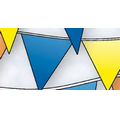 105' Economy 4 Mil V-Shaped Poly Pennant String (9"x12"-72 Pennants)